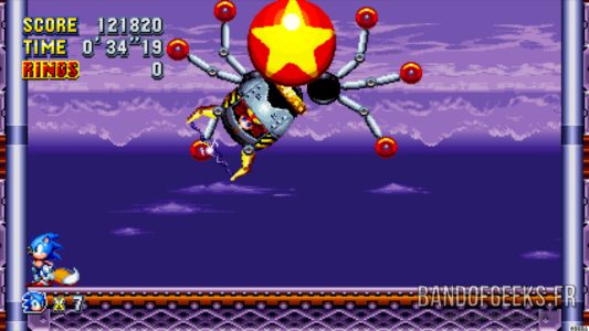 Sonic Mania Plus Boss araignée