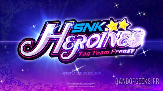 SNK Heroines Tag Team Frenzy écran titre