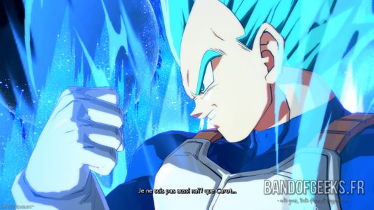 Dragon Ball FighterZ Végéta en mode "blue"