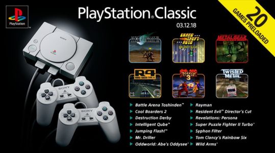 PlayStation Classic liste des jeux inclus