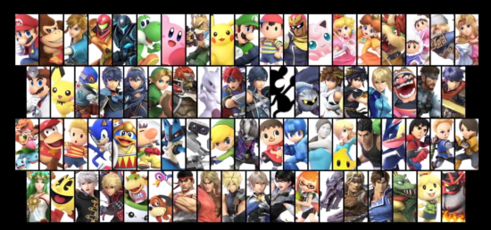 Super Smash Bros Ultimate roster complet