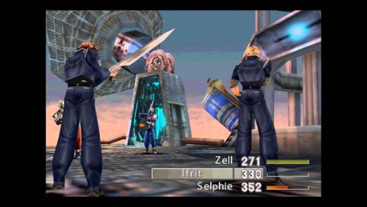 Final Fantasy VIII Squall et Zell contre un soldat