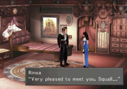 Final Fantasy VIII Linoa se présente à Squall