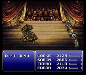 Final Fantasy VI combat dans le théatre