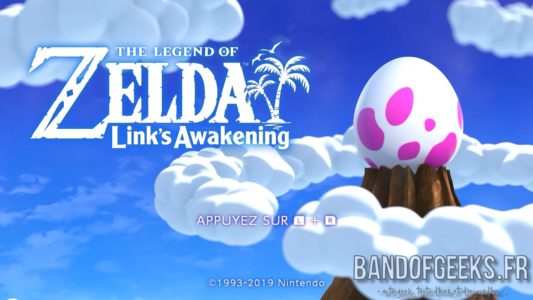 Link's Awakening écran titre
