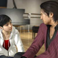 Yakuza 5 Akiyama et Haruka discutent