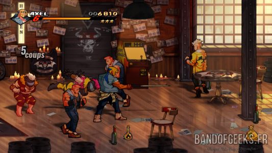 Streets of Rage 4 Axel tabasse des loubards